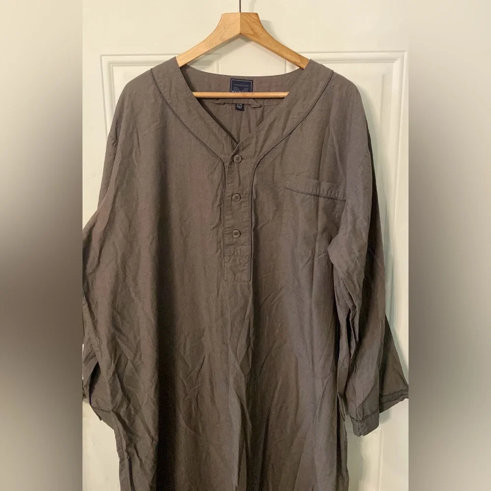 Majestic International Charcoal Gray Night Shirt - Picture 4 of 9